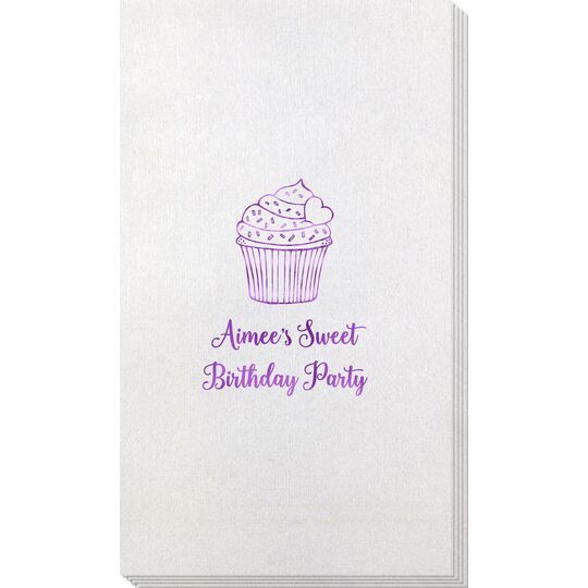 Sprinkled Cupcake Bamboo Luxe Guest Towels